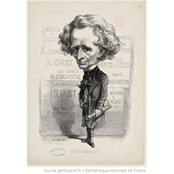 Hector Berlioz par Etienne Carjat, Lithographie, 34 x 23 cm, 1857